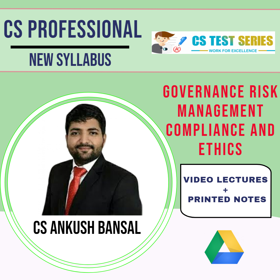 Governance Risk Management Compliance And Ethics by CS Ankush bansal